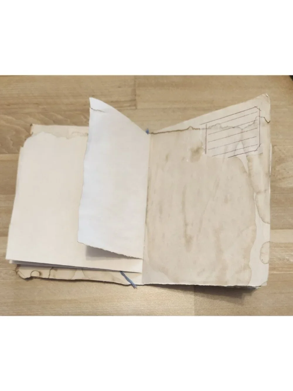 Junk Journal Made with Coffee Dyed Paper Handmade 64 pages